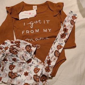 6-9 months baby Outfit "I got it from my mama"